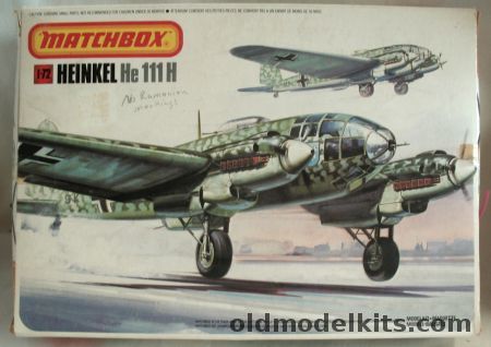 Matchbox 1/72 Heinkel He-111H - KG53 'Legion Condor' Luftflotte 2 Lille 1940 / KG51 Eastern Front 1943 - (He111H), PK-403 plastic model kit